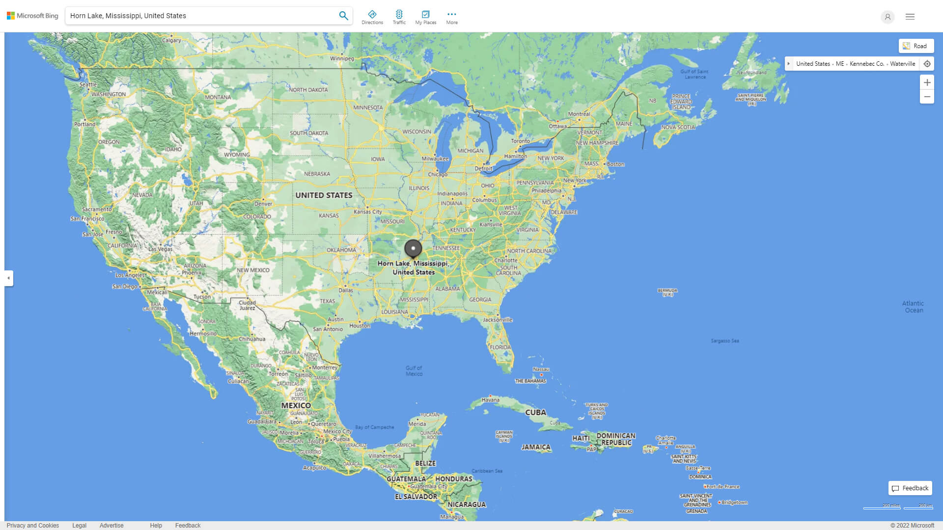 Where is Horn Lake in the US